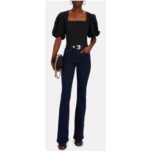 FRAME Le One High-Rise Flare Jeans in Keller